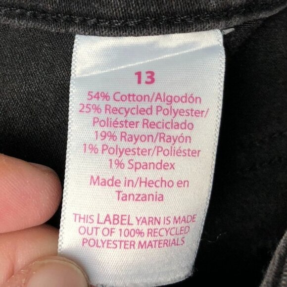 No Boundaries Womens Jeans Size 13 Lot of Two Black Denim Bootcut Leg Mid Rise - Picture 8 of 14